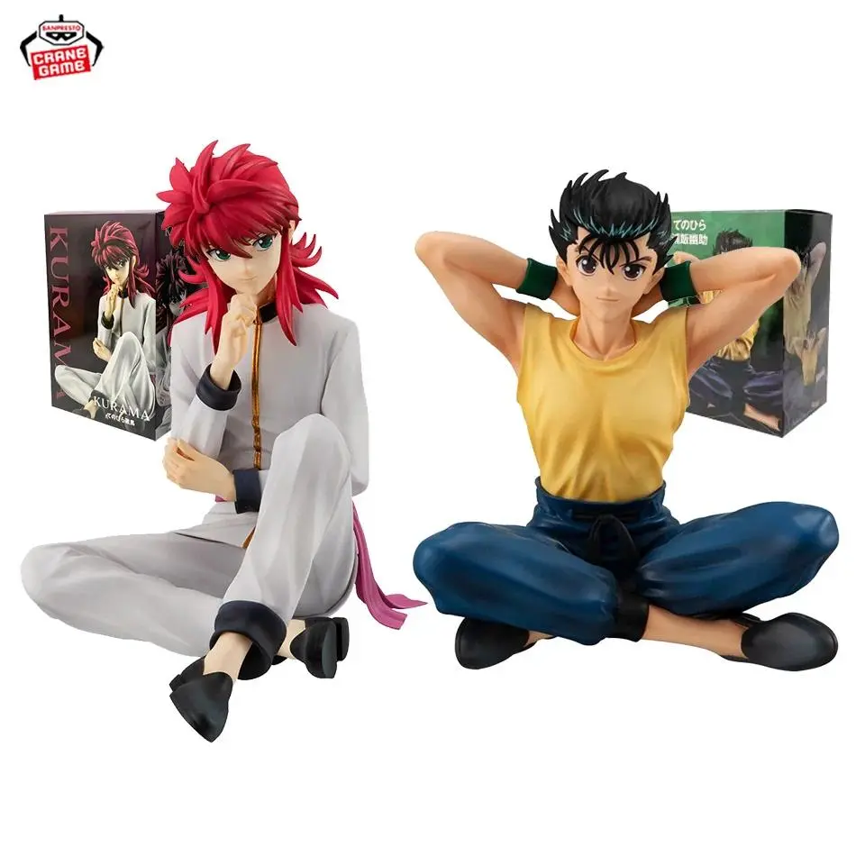 YuYu Hakusho 8cm Action Figure Set - Yusuke Urameshi Shuichi Minamino & Youko Kurama Palm Size Anime Collectible Model Doll Toys