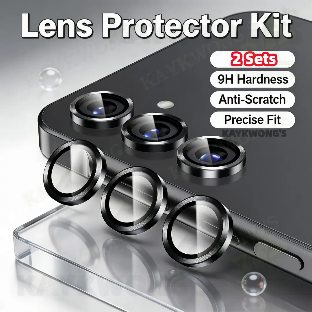 KAYKWONG'S 2 Sets Camera Lens Protector for Samsung Galaxy A16 A26 A36 A56 A05 A05s A15 A25 A35 A55 A54 A34 A24 A14, 9h Tempered Glass Film