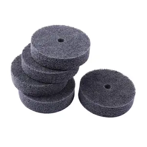5 Pcs 3'' Fiber Buffing Polishing Wheels, 3/8'' Arbor Hole Replacement Wheels for Bench Buffer & Bench Grinder