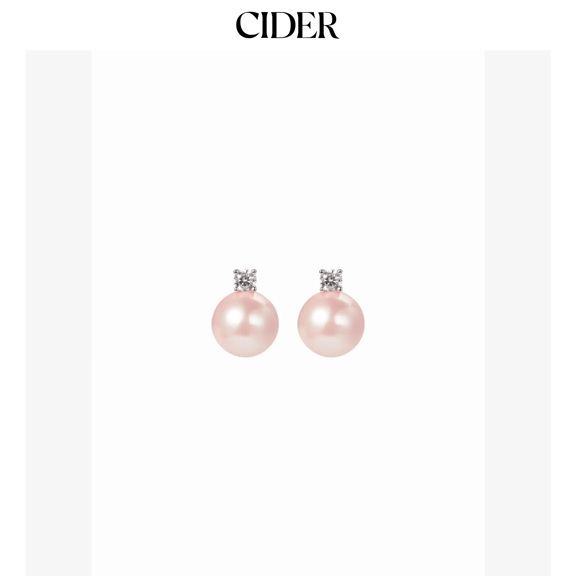 Cider RHINESTONE DECOR FAUX PEARL STUD EARRINGS Cider RHINESTONE DECOR FAUX PEARL STUD EARRINGS