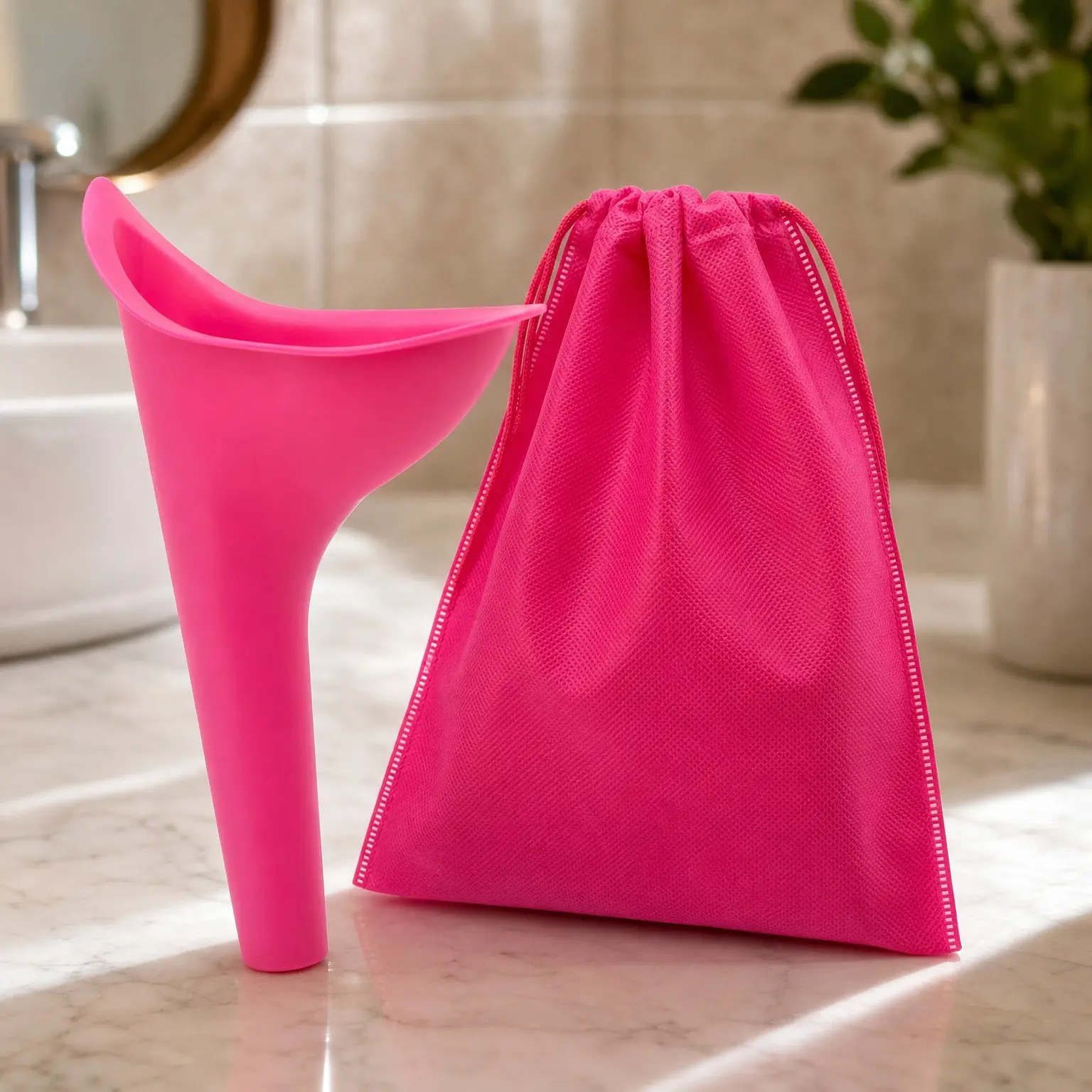 Female Urinal, 4 Pack Portable Urination Device for Women, PinkGift