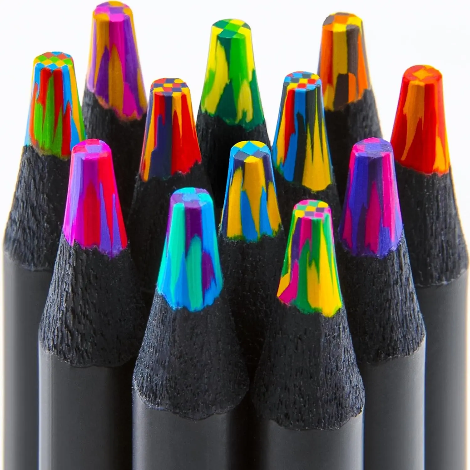 Easter Basket Stuffers for Teens, 12 Rainbow Colored Pencils Art Supplies, Cool Multicolored Fun Art Pencils, Trendy Gifts for Teen Girls