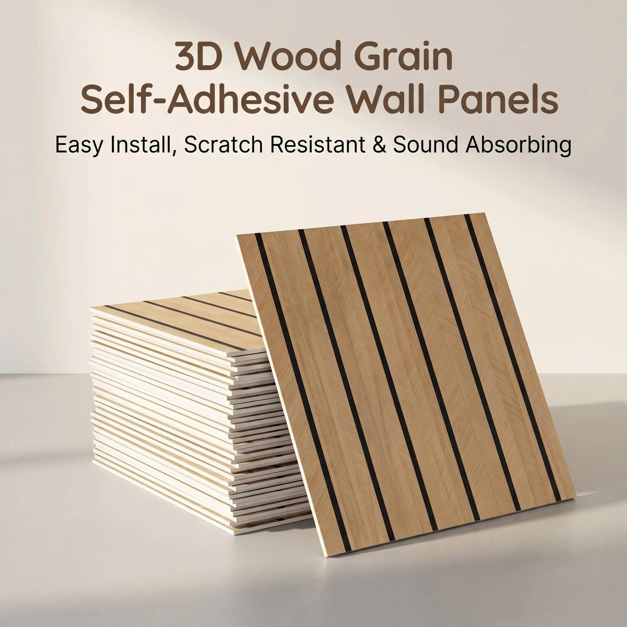Gutto5 Retro Luxury 3D Wood Grain Strip Wall Stickers 30x30cm 20/40Pcs PVCPeel and Stick Self Adhesive Easy Install Wall Tiles Wear Resistant Easy Clean Multi-sceneHome Decor