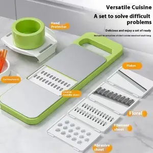 Kitchen Slicer, Multi-Functional Vegetable Cutter, Makes Potato Chips, Veggie Straws, Cubes, Thin Slices, Peels, Perfect for Kitchen Tasks