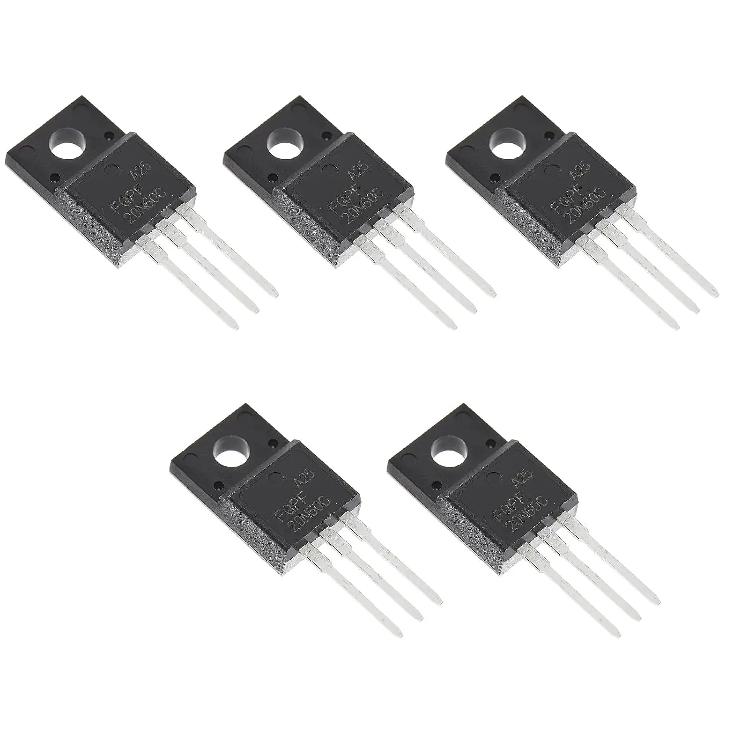 5pcs FQPF20N60C FQPF20N60 FQPF2060C 20N60C 20N60 N-Channel LCD Power Supply Commonly Used MOS Transistor 20A/600V TO-220