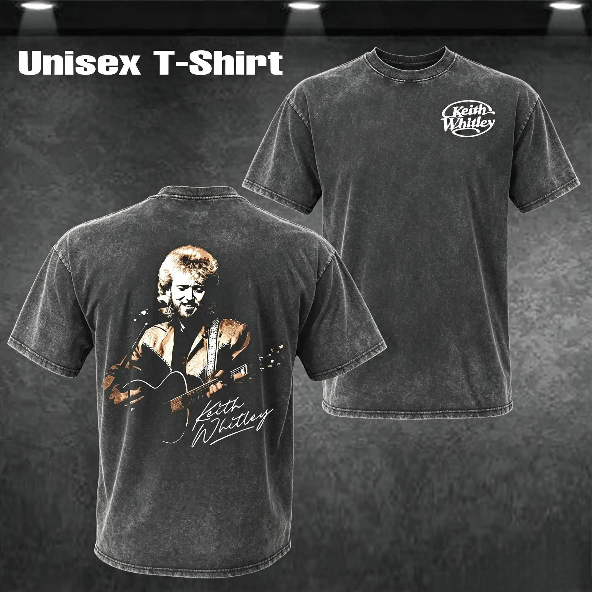 Vintage Keith Whitley Country Music 80s Retro Style Tee T Shirt Casual Classic, Top Men's and Women's Clothing Oversized Hoodie