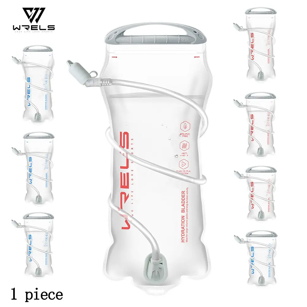 Wrels Outdoor Portable Water Bag, Hiking Running Backpack Hydration Bladder, Marathon Cycling Sports Soft Water Bottle, 100% Nylon