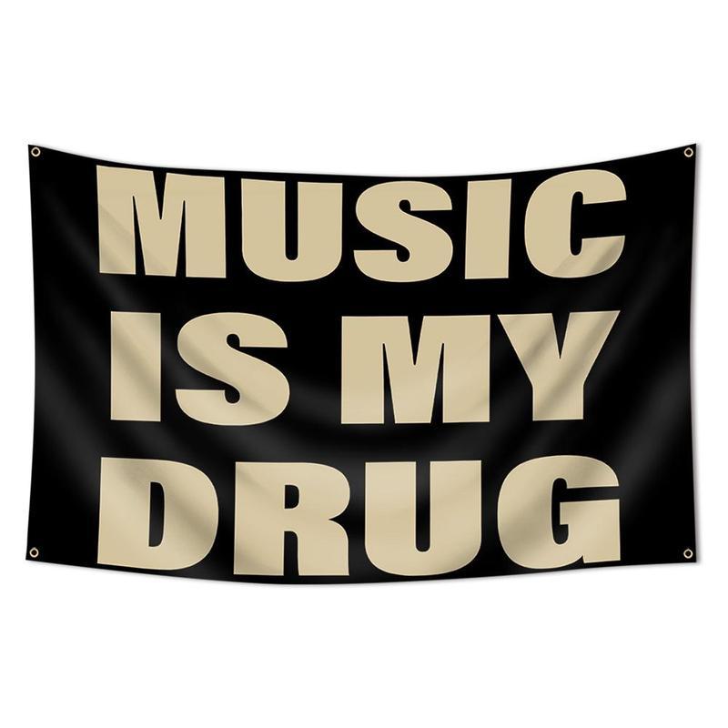 Music Is My Drug Flag, 3x5 Feet Outdoor Wall Banner, Dorm Room Decor, Decoration Items, Home Decoration Tapestry, Indoor Use, Suitable for Bedroom, Study Room Music Is My Drug Flag, 3x5 Feet Outdoor Wall Banner, Dorm Room Decor, Decoration Items, Home Decoration Tapestry, Indoor Use, Suitable for Bedroom, Study Room