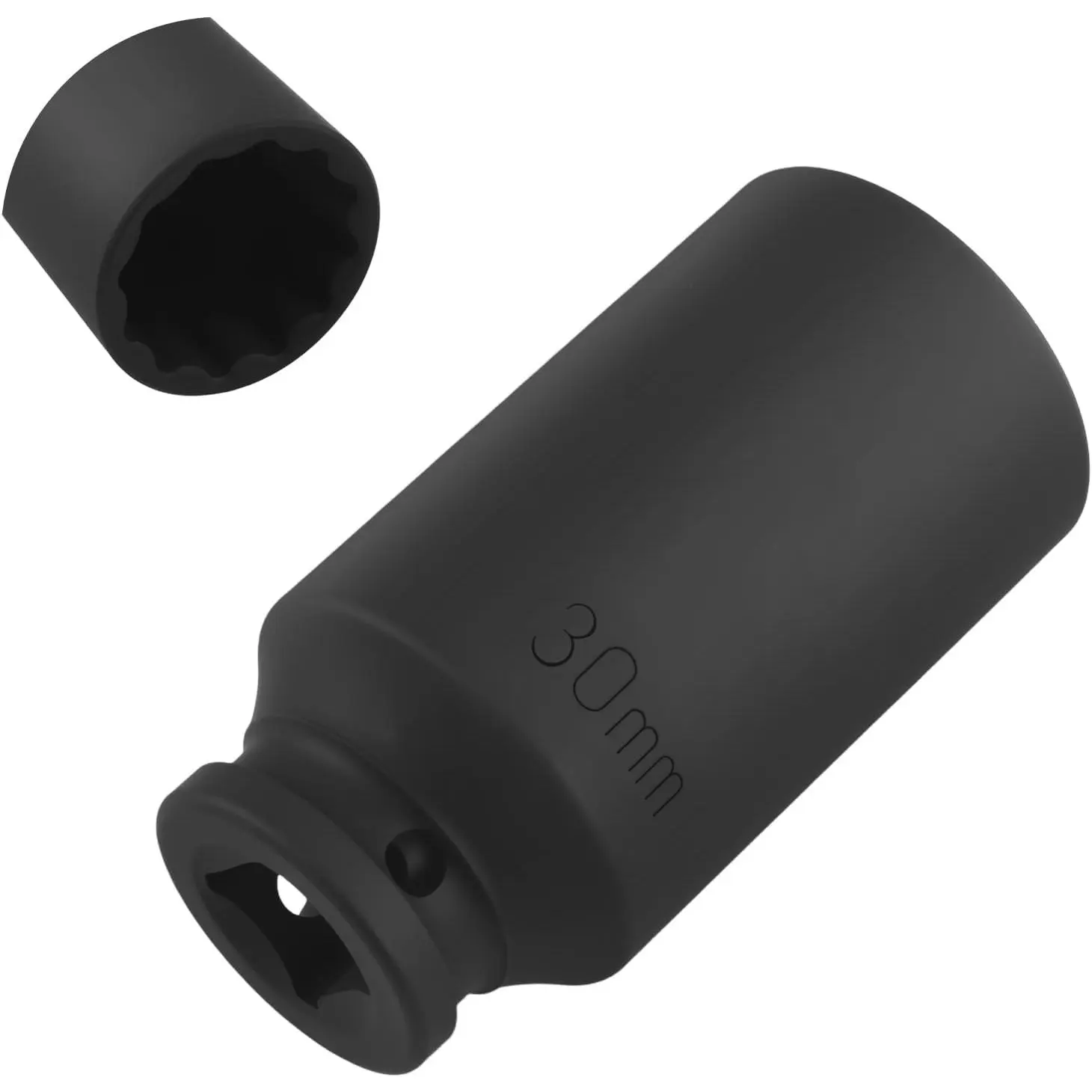 30mm Socket 1/2" Drive,12-Point  Socket for Axle Nut & Hub Lock Nut Removal,High Torque 30mm 12 Point Axle Nuts Sockets  Tools for  Wrench Ratchet