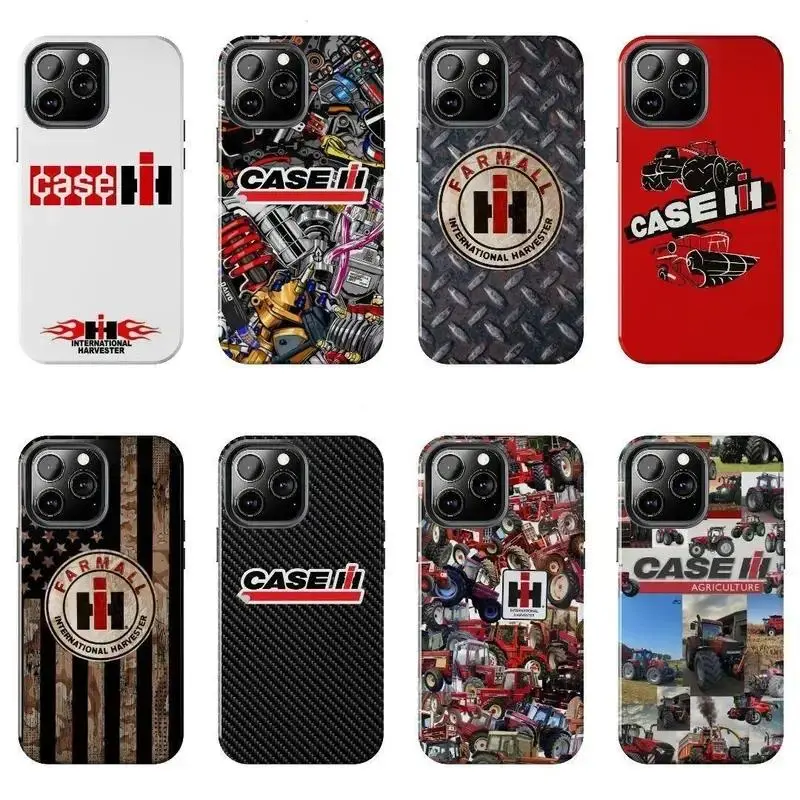 CASE IH Red Tractor Enthusiast Smartphone Case, American Farming Heritage Cellphone Cover with Safety Protection, Handheld Accessory for iPhone 11-17 Pro Max/Plus, Samsung Galaxy S23-25, Devices