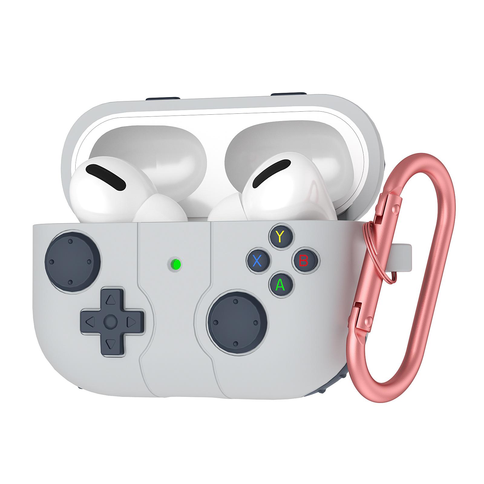 Retro Game Controller Style Earbud Case Soft Silicone Protective Cover Compatible with Wireless Earbuds 4 Pro 2 Pro 3