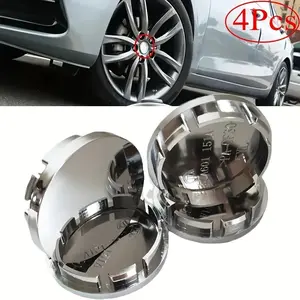 4pcs Car Modification, Universal Hub Center Cap, Car Hub Cap, 56MM Wheel Cap, Tire Center Cap, Wheel Center Sign, Blank Hub Center Cap, Wheel Sign