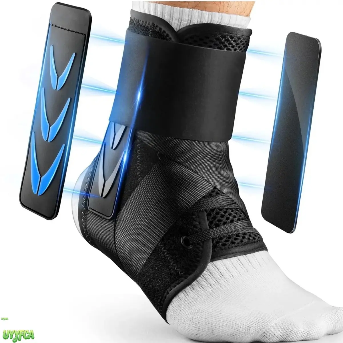 Adjustable Lace‑Up Ankle Brace With Support Pads, Breathable Compression Ankle Stabilizer For Sprain Injury Recovery, Basketball, Running, Fitness And Daily Foot Protection For Men And Women,back to school,back to school haul