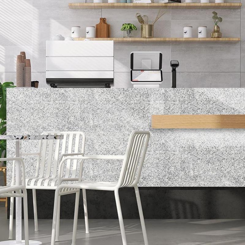 Marble Pattern Self-Adhesive Tiles Set of 16/32, Waterproof PVC Stickers for Bedroom TV Wall, Ideal for Kitchen and Bathroom Remodelling