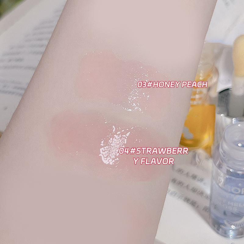 Moisturizing Lip Oil, 2 Counts/set Long Lasting Hydrating Lip Gloss, Glossy Lip Glaze, Portable Lip Plumper for Daily Makeup, Plumping Lip Oil for Girls & Women, Lip Plumper Gloss, Makeup Products Beauty Products