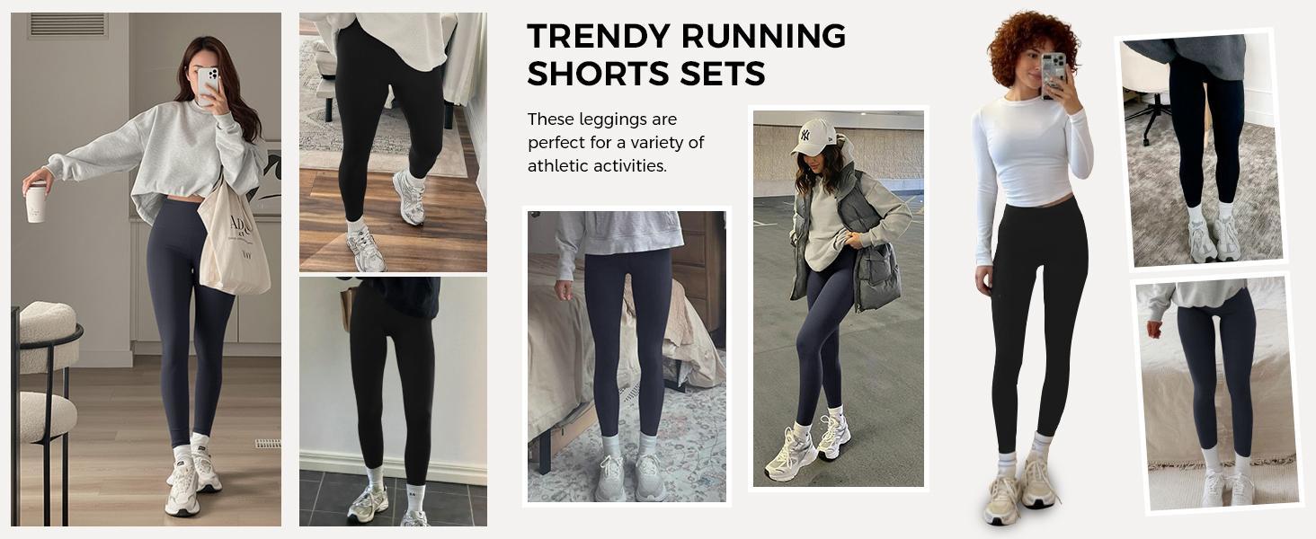 PiePieBuy Womens High Waisted Leggings Butt Lifting Tummy Control Workout Running Gym Athletic Yoga Pants