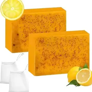 2PCS Turmeric Soap,Deep cleansingSoap,Moisturizing Soap For Face &Body,Body wash & Soap For Women& Men