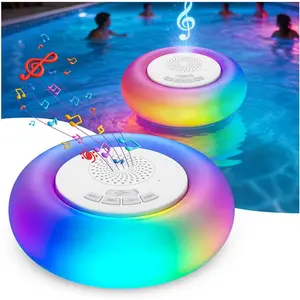 Experience ultimate waterproof audio with this IP68 rated floating Bluetooth speaker. Featuring 8 vibrant RGB LED light modes to set the mood, a powerful 1200mAh battery for 8 hours of continuous play, and 360° Hi-Fi stereo sound. Dustproof, shockproof