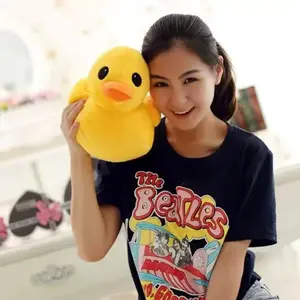 New Large Duck Plush Pillow Cuddly Stuffed Animal Toy, Soft Cuddly Gift, Soft Texture, Beautiful Color, Cozy Cushion, Decorative Bedroom Living Room Sofa Decor (24cm*21cm*19)