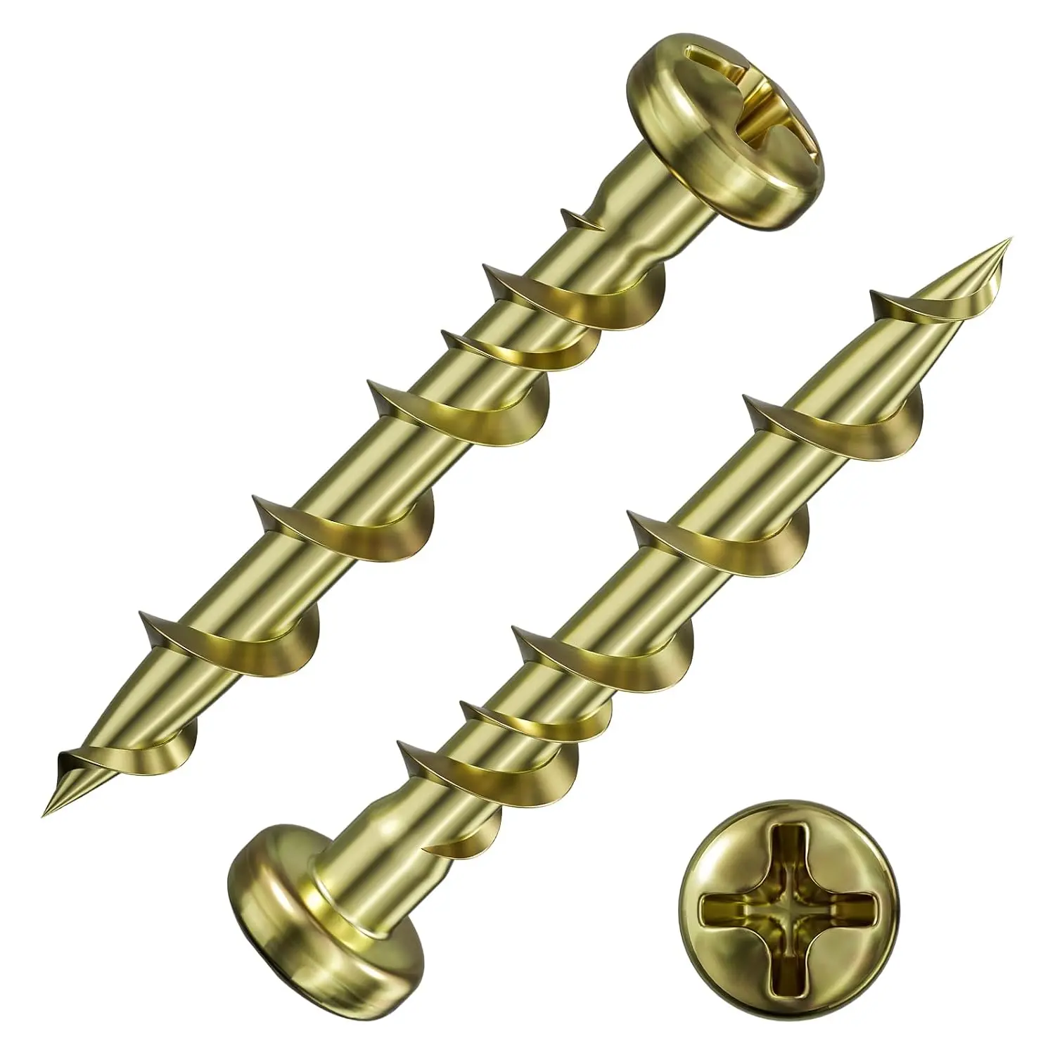 (100 pcs) Pan  Drywall Anchors 1-1/4" Yellow Zinc, Bolt Anchor, Duty Hollow Wall Anchors