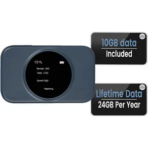 S2 Portable WiFi Hotspot,10GB Free  Data for 30 Days,No Sim Card Needed,4g LTE Mobile Internet Travel Router for ,8 Device Connected,High Speed Pocket Hot Spot MiFi Devices