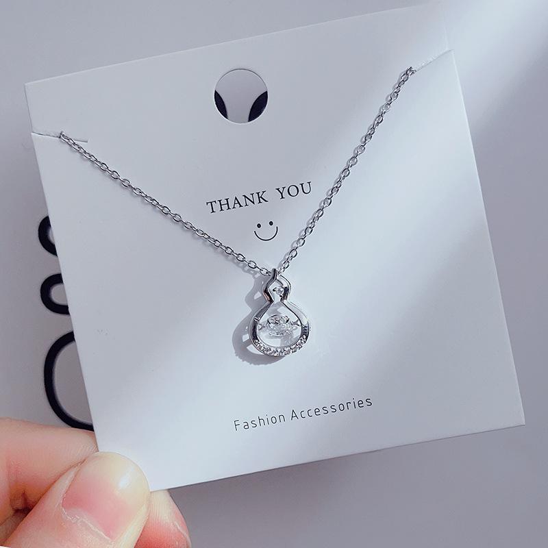 Women's Niche Design Smart Necklace, Simple Clover Pendant Clavicle Chain, Geometric Choker Jewelry