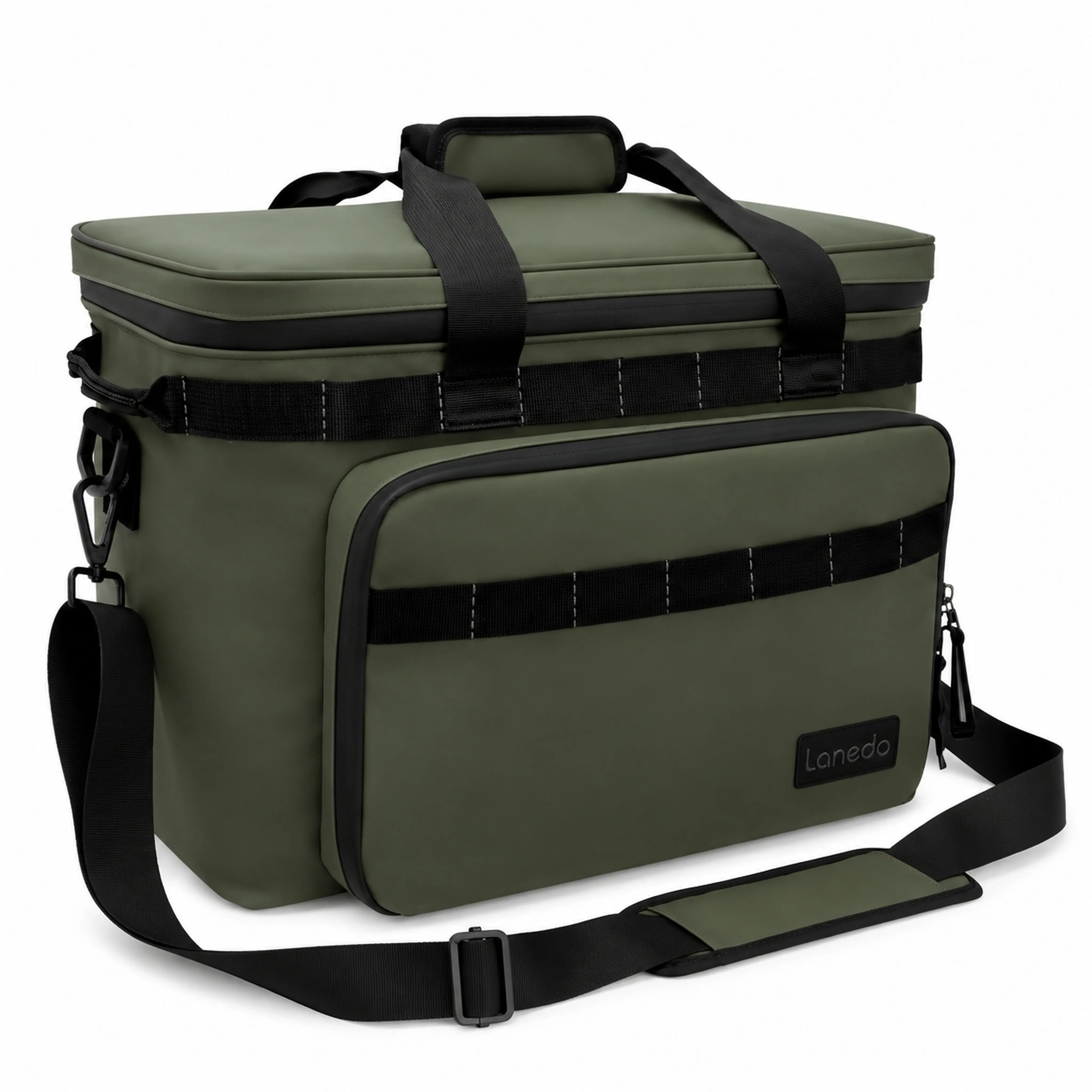 36 Capacity Cold-Keeping Bag! It is both a heat-insulating beach lunch bag and a portable, foldable soft-edge model. The large leak-proof design is suitable for camping, travel picnics, and kayaking. It is a reliable waterproof freezer (green/blue)
