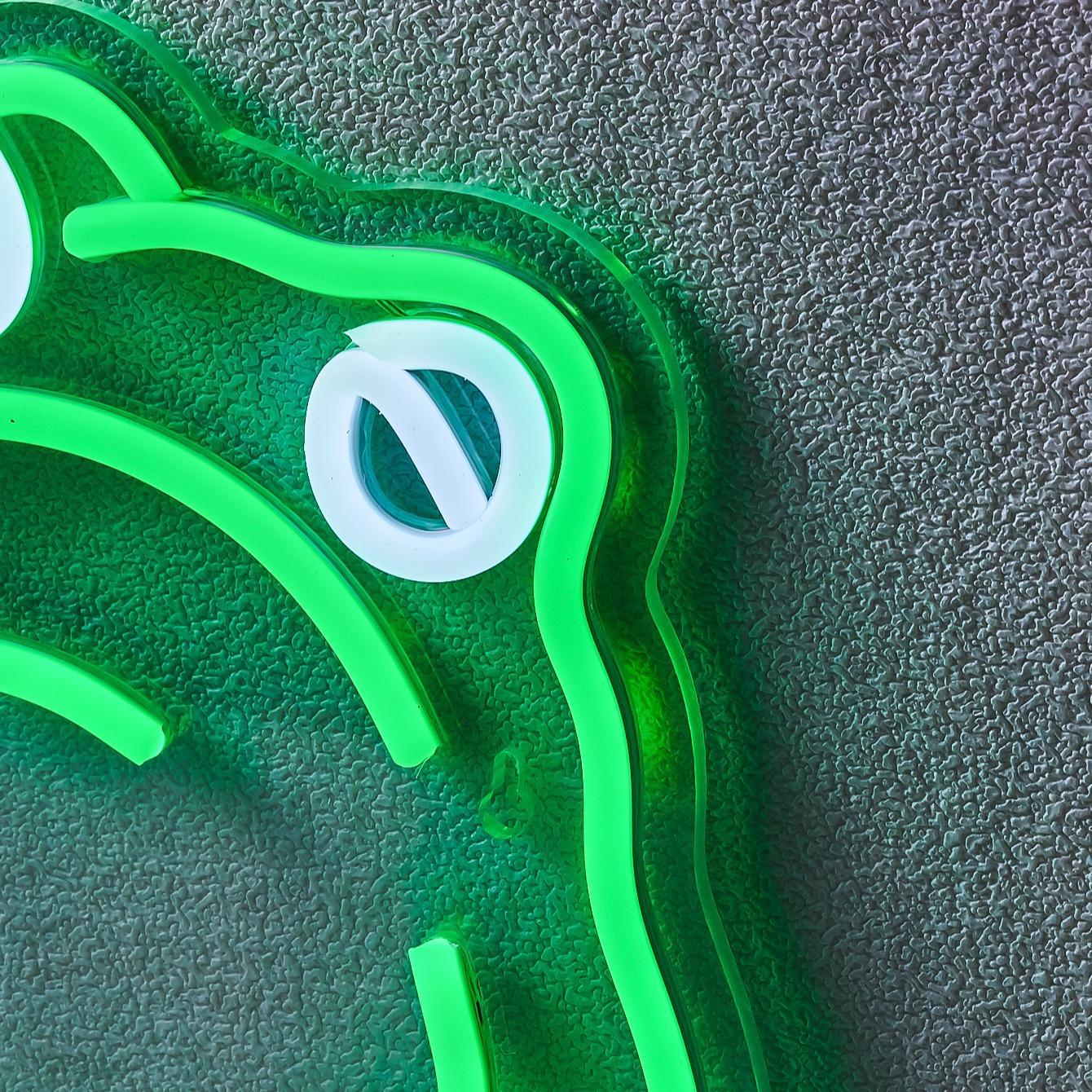 Cute Cartoon Frog Design Neon Sign, 1 Count USB Powered LED Neon Light, Decorative Neon Sign For Home Party Decoration