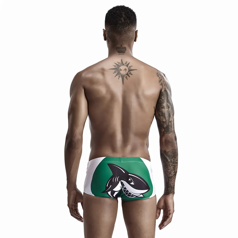 2026 Men's summer fashion swimming trunks, fashion digital print shark boxer swimming trunks, hot spring swimming trunks summervibes