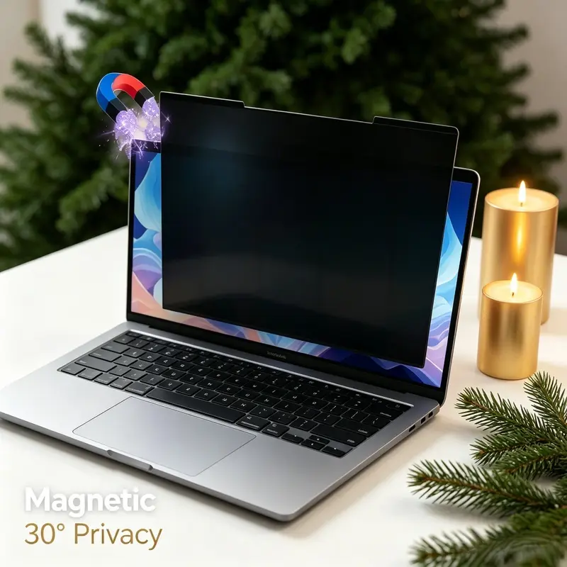 Magnetic Privacy Screen for Macbook Air 2018-2020/Pro 2017-2020 13"  A1932 / 2179 / 1706 / 1708 / 1989 / 2159 / 2289 / 2251 / 2337 / 2338 (M2), Anti-Peep Display Protector, Ultra Clear View