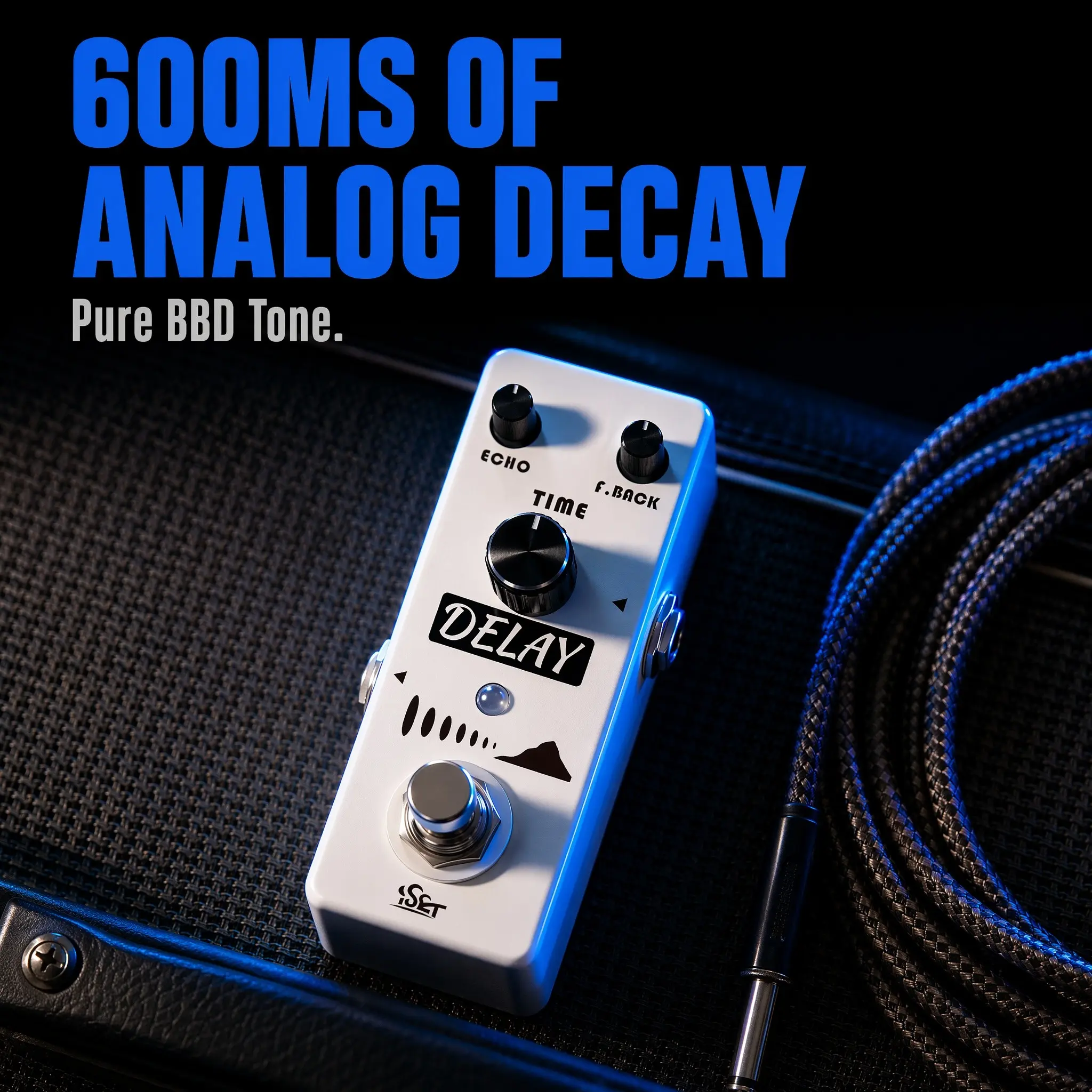 Digital Delay Effect Pedal for Electric Guitar and Bass, Universal Music Effects Device, Enhance Your Sound Quality, Perfect for Musicians