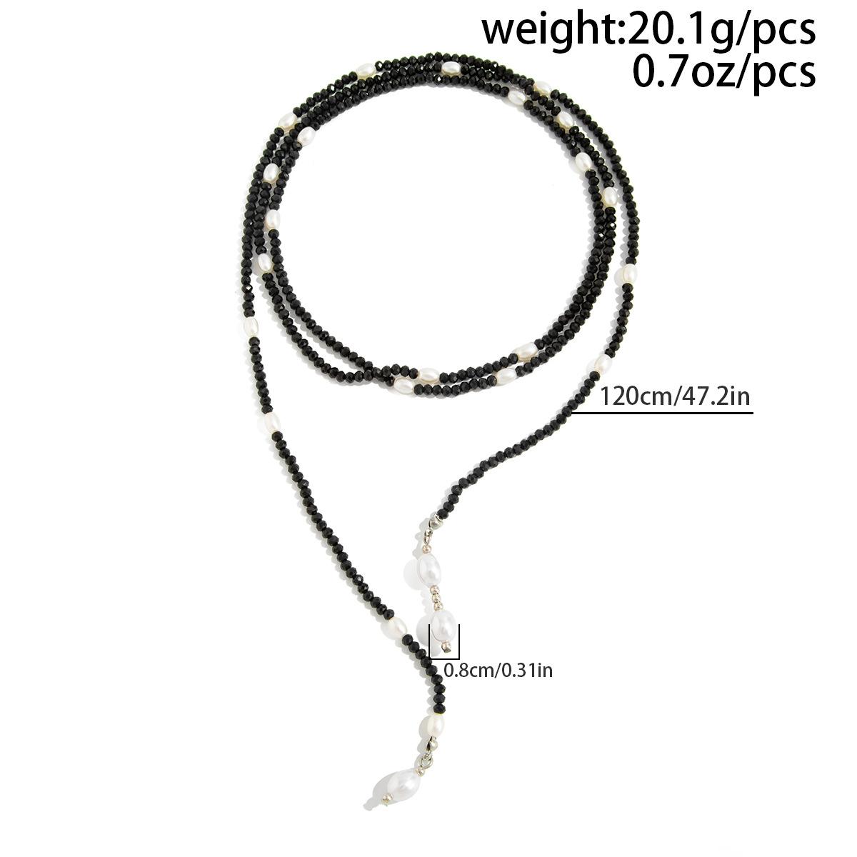 Hip Hop Irregular CCB Pearl Beaded Necklace Y-Shaped Disc Tassel Collarbone Chain Trendy Y2K Aesthetic Streetwear Layered Dainty Stylish Unique Fashion Jewelry Casual Stackable Accessories for Men Women Daily Party Street Hip Hop Outfit Wear