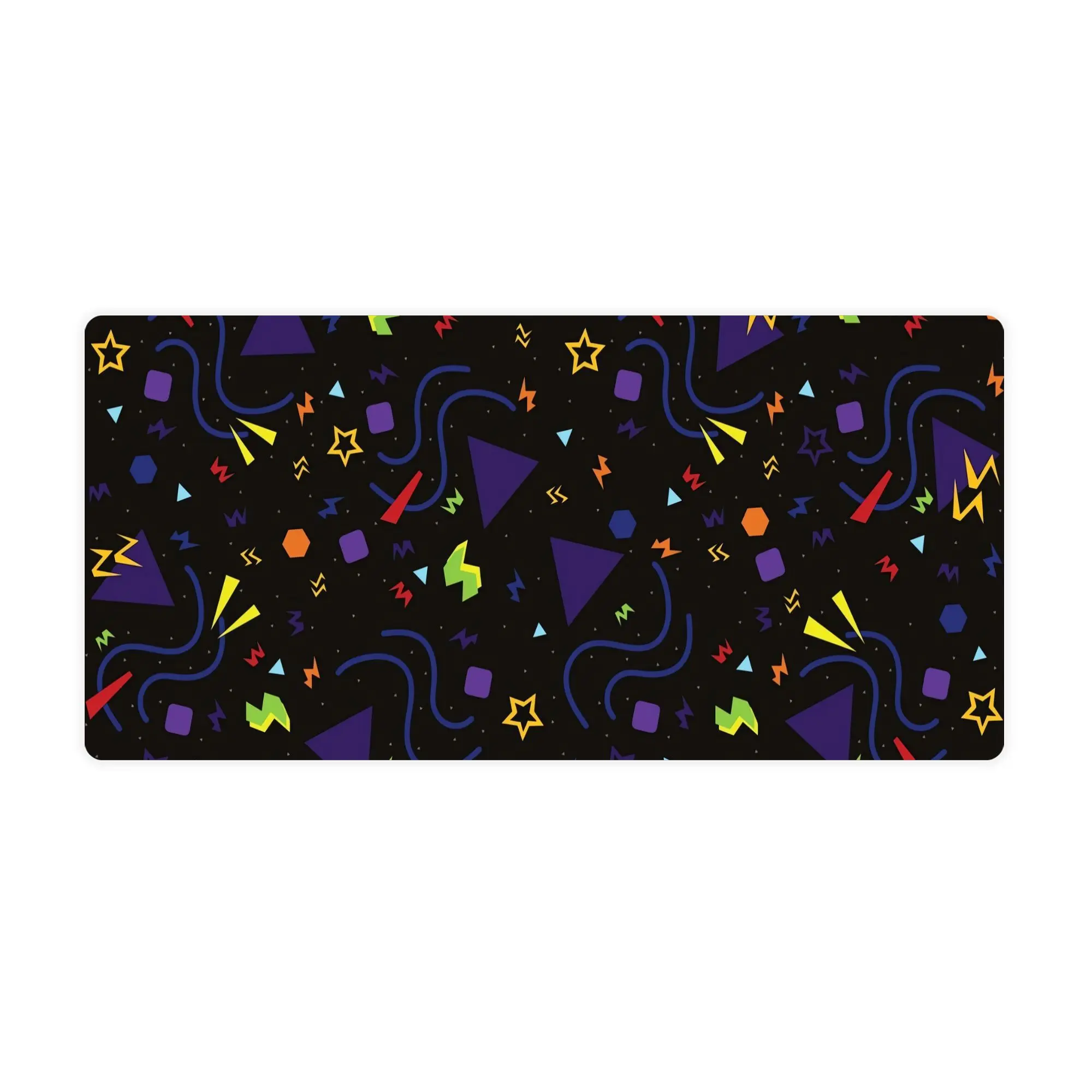 NOSTALGIC 90S CINEMA BOWLING ALLEY ICE RINK ARCADE HALL CARPETSTYLE EXTENDED KEYBOARD PAD SUITABLE FOR DECOR SMOOTH SURFACE CREATES A NEAT AND SPACE GAMING MOUSE PAD LARGE MOUSE PAD DESK MAT NON-SLIP WASHABLE STYLISH SOFT ULTRA-SMOOTH SUITABLE FOR GA