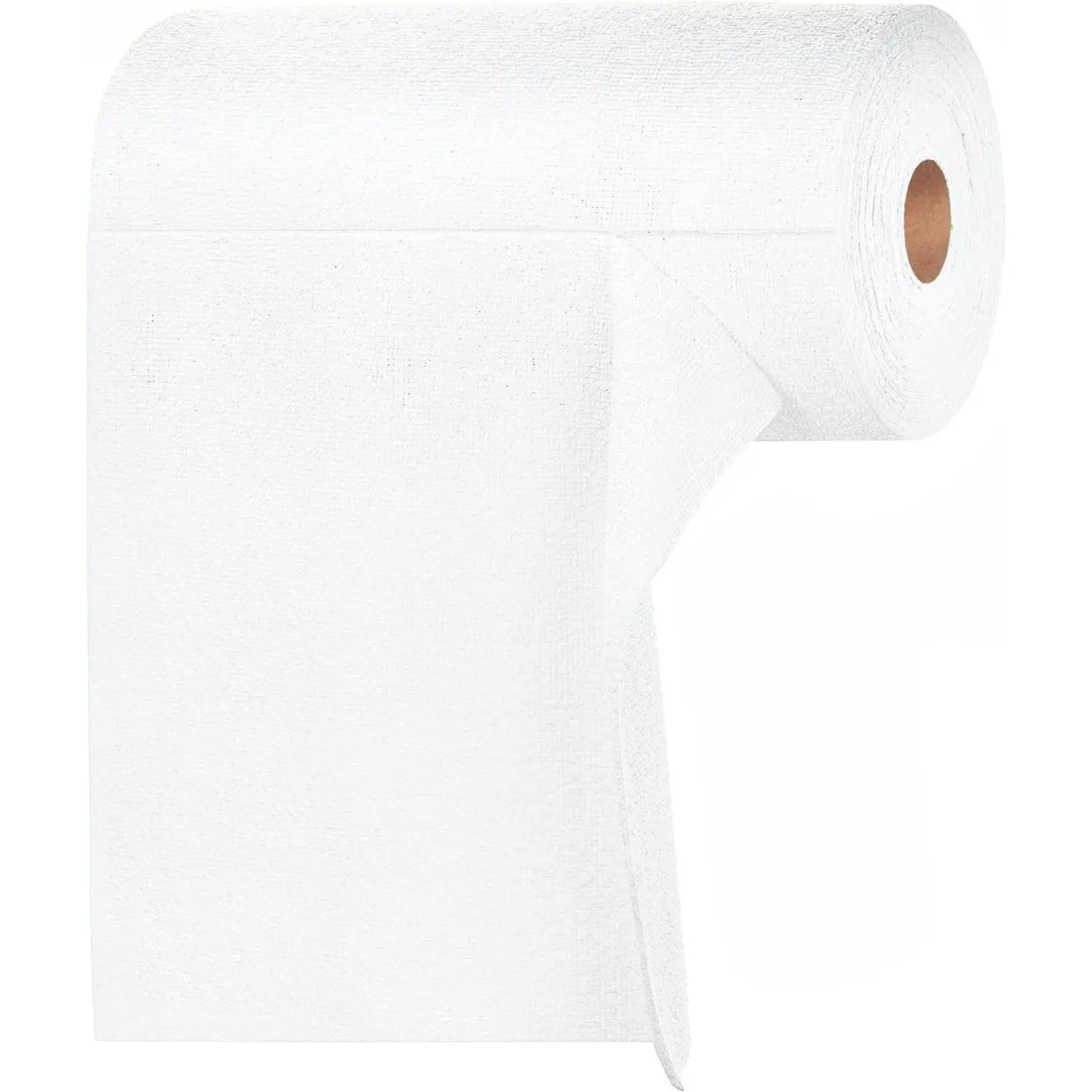 Roll -50 Pack, 12 x 12 Microfiber Cleaning Cloth, Reusable Towels for Home, auto and Shop (White)