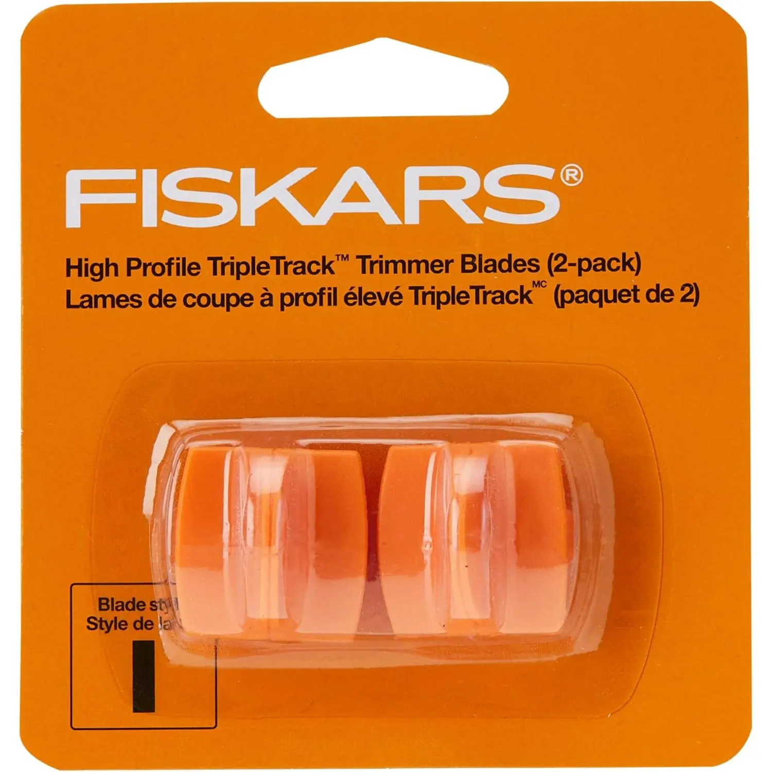 Fiskars 1968701001 Replacement Steel Blade Carriage for 12" Portable Trimmer (Pack of 2)