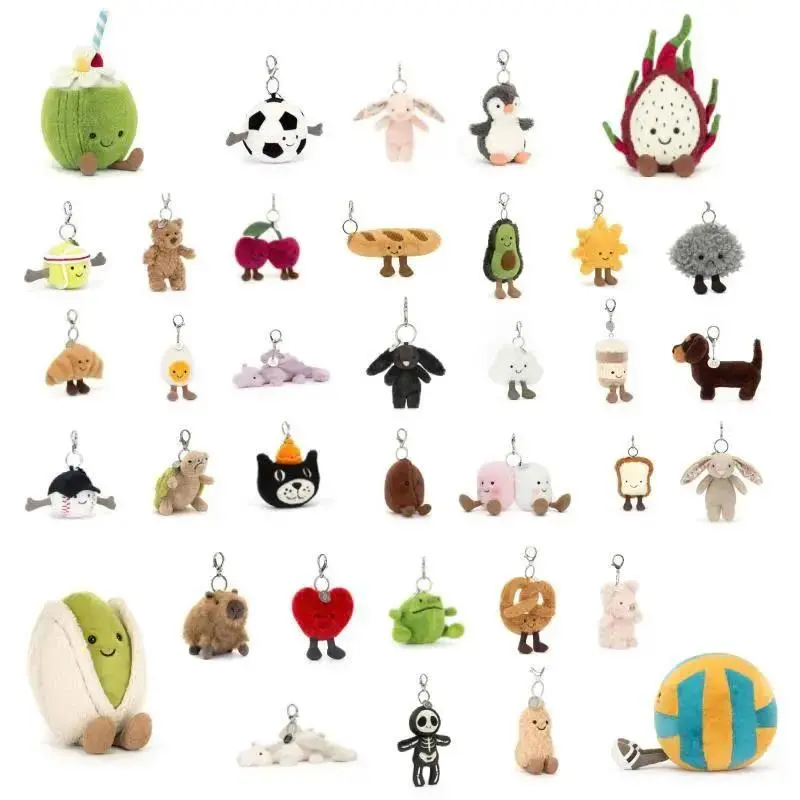 Cute Plush Keychain – Lovely Bag Charm, Adorable Gift Idea  Black Friday, Valentine's Day Christmas, Halloween,Birthday Cute Gift for Her