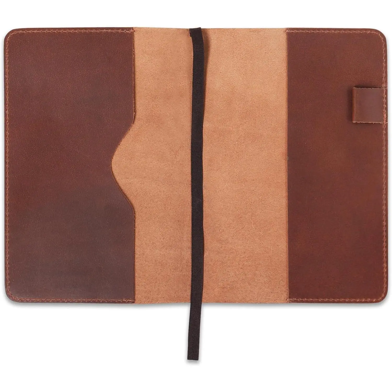 A5 Leather journal cover, Refillable Journal Cover for Large and Medium A5, Leather  Notebook Cover, 9 x 6 Inches Leather Bound Journal (Tan)