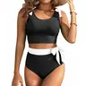 Yonique Two Piece Tummy Control Swimsuits - U-back High Waisted Bikini Modest Bathing Suit Two Piece Vacation Swimwear for Women SwimWeek