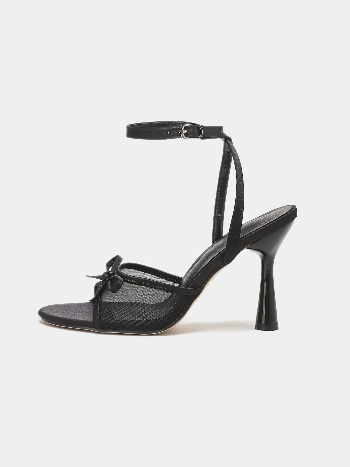Spring Summer New Fine High Heel Sandals for Women, Bow Design Sexy High Heel Slippers, Sweet Open Toe Lace, Elegant Open Toe, Perfect for Party Commute, Bow Decorated Sandals