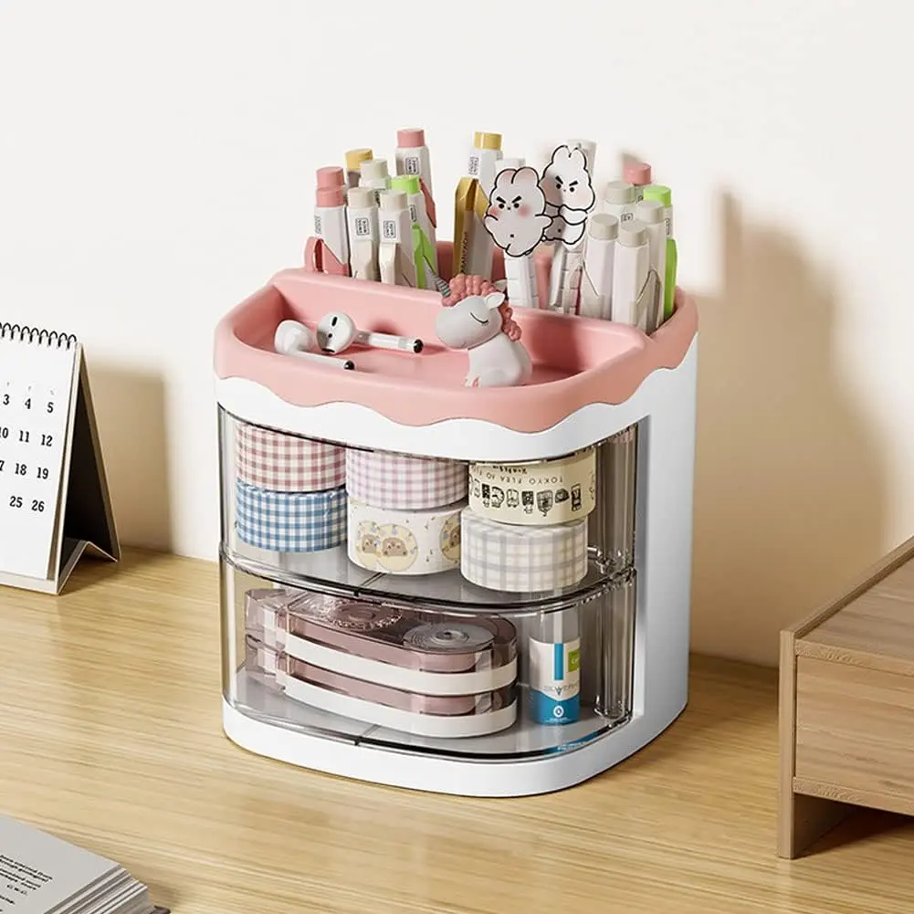 Pencil Holders,Pen Organizer, Pencil Holder for Desk, Desk Organizer with Drawer for School, , Art Supplies ()