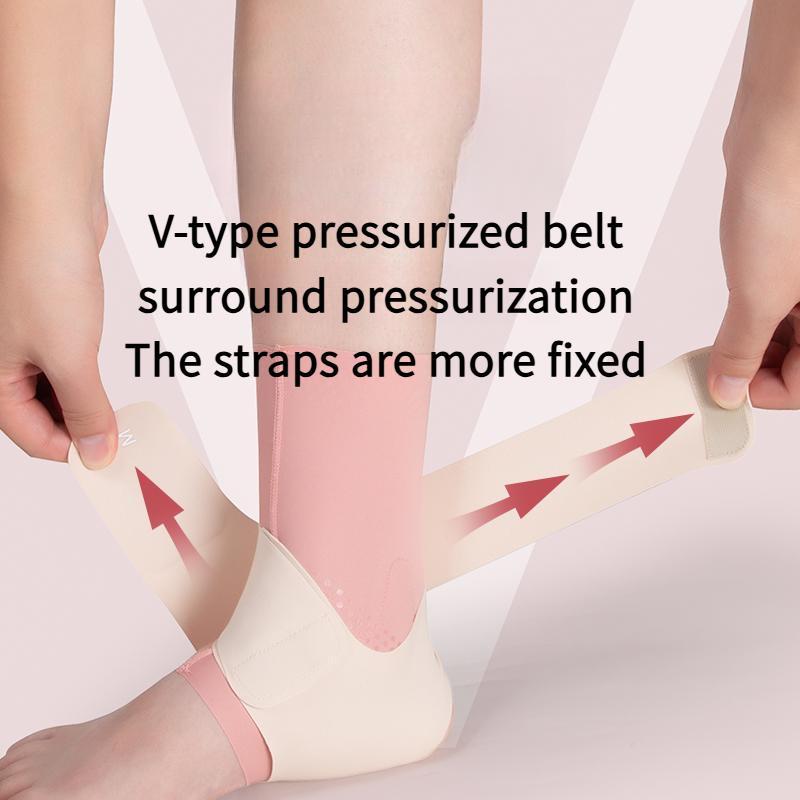 Ankle Protector, Plantar Ankle Support, Ankle Compression Sleeve With Straps, Suitable For Running, Exercising