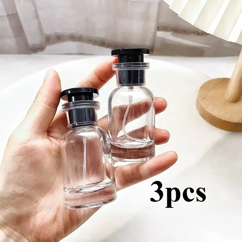3PCS 30ml Perfume Bottle Spray High-end Glass Portable Travel High-end Perfume Bottle Empty Containers