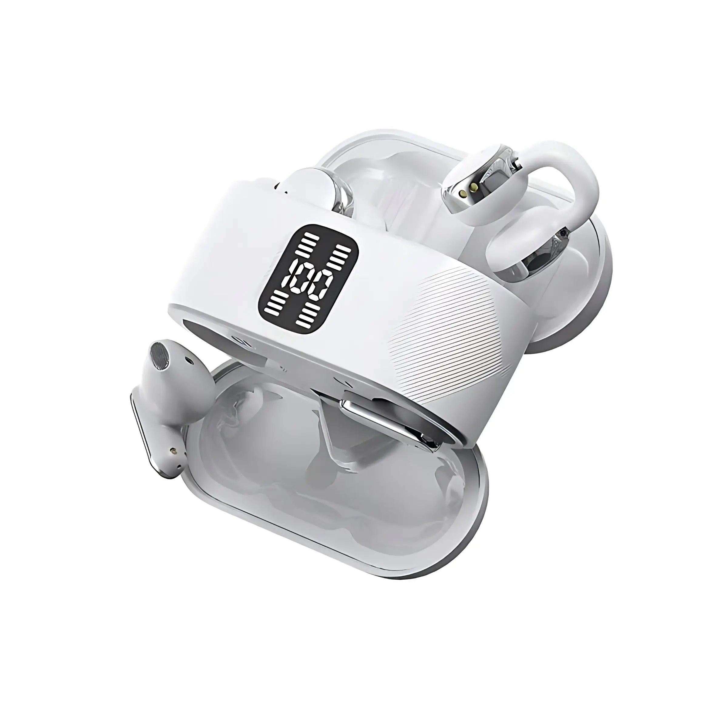 Latest Bluetooth-compatible Earbuds Set, 4-Piece Enc Noise Cancellation, High-Fidelity Sound, Type-C Fast Charging, Auto Pairing Feature