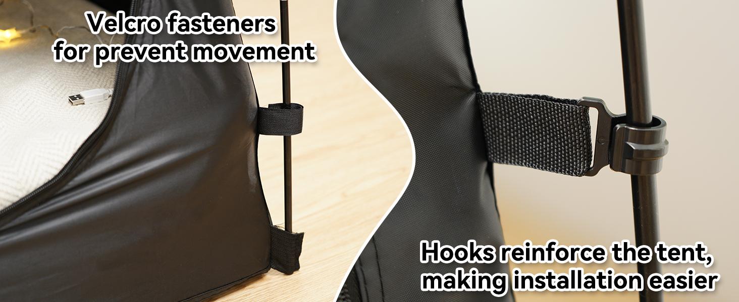 Twin Bed Tent for Adult and Kids, Blackout Bed Tents Reduction 99% Sleeping Tents for Indoor, Tent with Star Light & Bag Breathable Private with 3 Doors