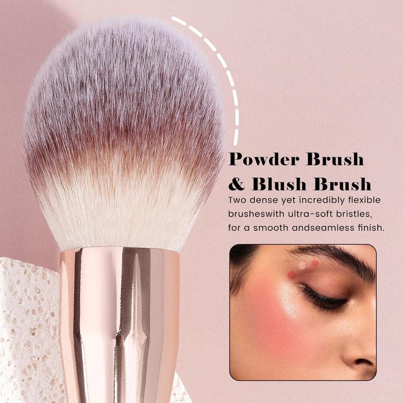MAANGE 1pc/2pcs/3pcs Professional Facial Synthetic Makeup Brushes Flat Head Triangle Brush Concealer Brush Powder Brush Blush Brush Foundation Brush Makeup Tool,Makeup Accessories Gifts for Friends