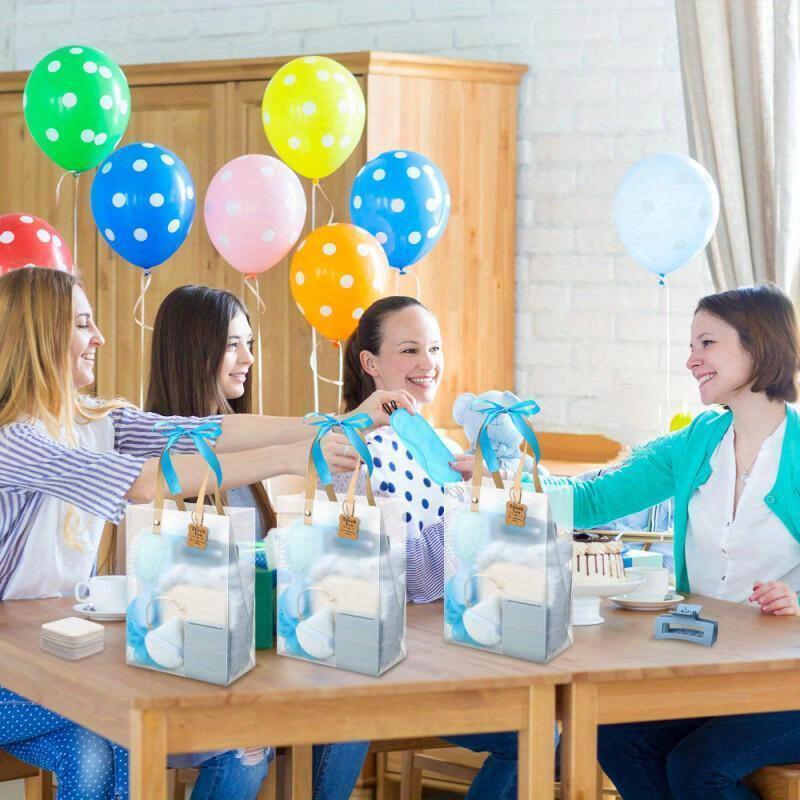 74pcs Party Shower Gift Set with Turquoise & Mint Green Elegant Packaging - Plastic/ Bath & Hair Care Kit with Headband Gift Bags - Durable & Easy-to-Assemble Bridal/ Shower Favors, Birthday Party Prizes