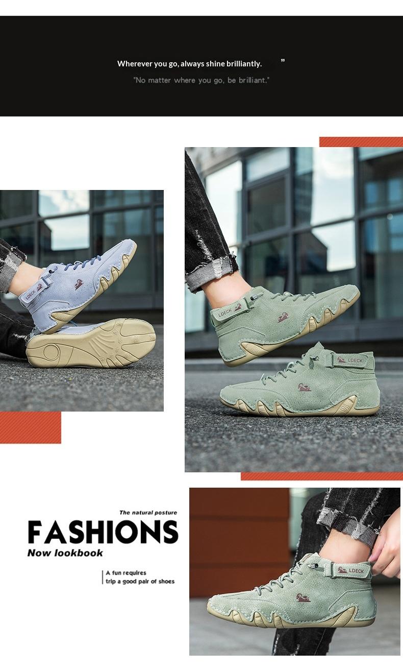 Unisex Spring Summer Octopus Design High Top Combat Boots for Men Women, Lace Up Non-Slip Chunky Platform Work Boots, Versatile Breathable Casual Short Boots