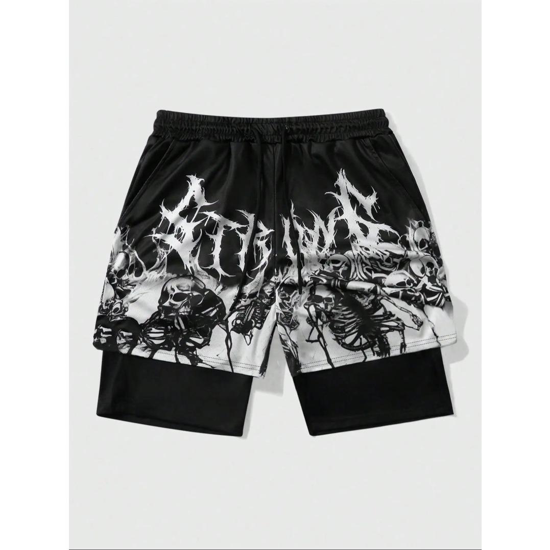 Men's Cross Print Graphic Shorts Athletic Wear Regular Fit Casual Comfy Breathable Shorts for Daily Wear Summer Essentials Unisex Street Style Active Lifestyle Shorts