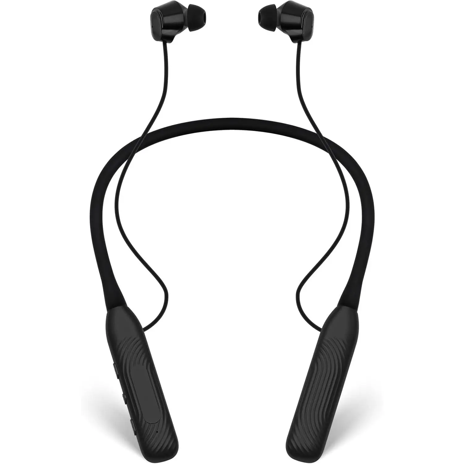 (1-Year Quality Support)Around the Neckband Bluetooth Headphones, 1000H Extra Long Battery Life with Magnetic Earphones,Wireless Earbuds with Mic,Waterproof In-Ear Headset for Sports/Gym (Black)