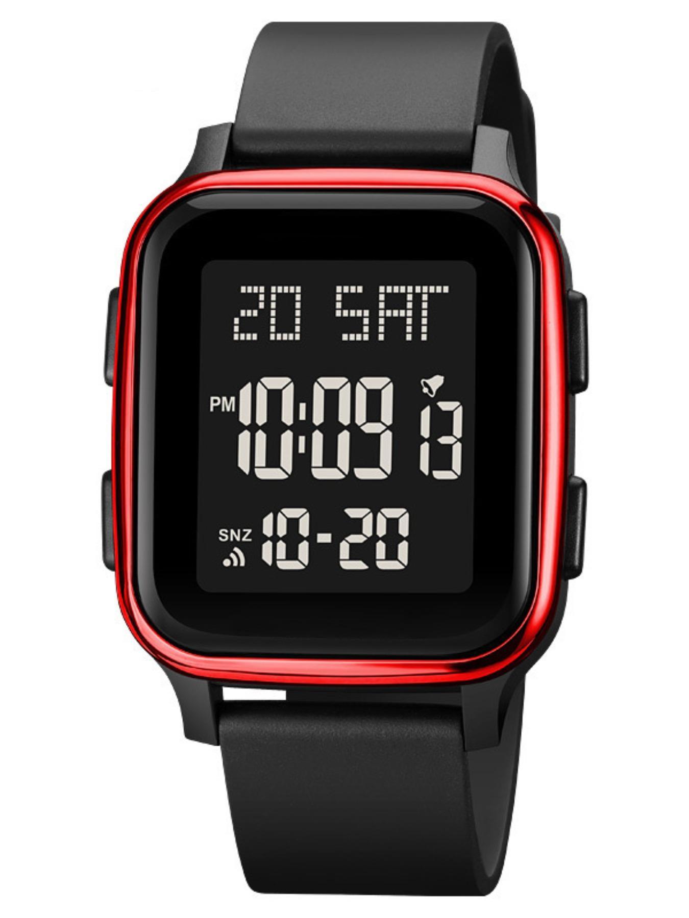 Men's Sporty Digital Watch, Fashionable Digital Watch with Date & Week Display, Waterproof & Sweat-proof Watch for Men for Daily Life, with Box